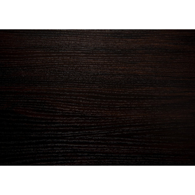 61.5"H 4 Tier Bookcase With Dark Brown Laminate And Metal Sleek Look