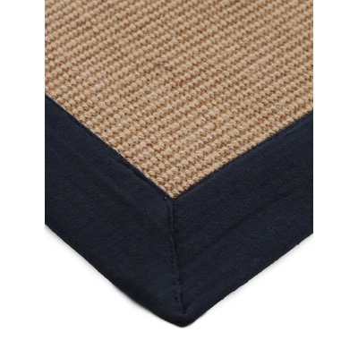 Sisal Hand Woven Black Rug