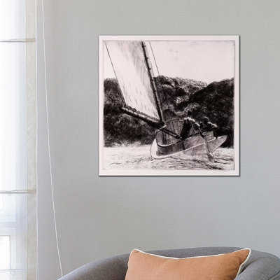 The Cat Boat by Edward Hopper - 1 Piece Wrapped Canvas Wall Art