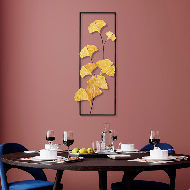 Handmade Decorative Metal Wall Accessory, 12.6 x 35.4 inches | 100% Metal, Thickness: 0.06 inches | Unique Hand-Painted Design, Perfect for Home Decor | Versatile Wall Hanging with Distinctive Color Variations