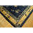 Antique Peking Chinese Floral Beige, Blue Navy 1930s Rug