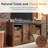 66 Inch TV Stand Console For Tvs Up To 75" With 2 Sliding Barn Doors And Drawers-1671897098