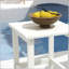 Table de bout Outsunny Adirondack, table de patio en PEHD résistant aux intempéries pour l'extérieur, pour le porche, la piscine et le balcon-362041321