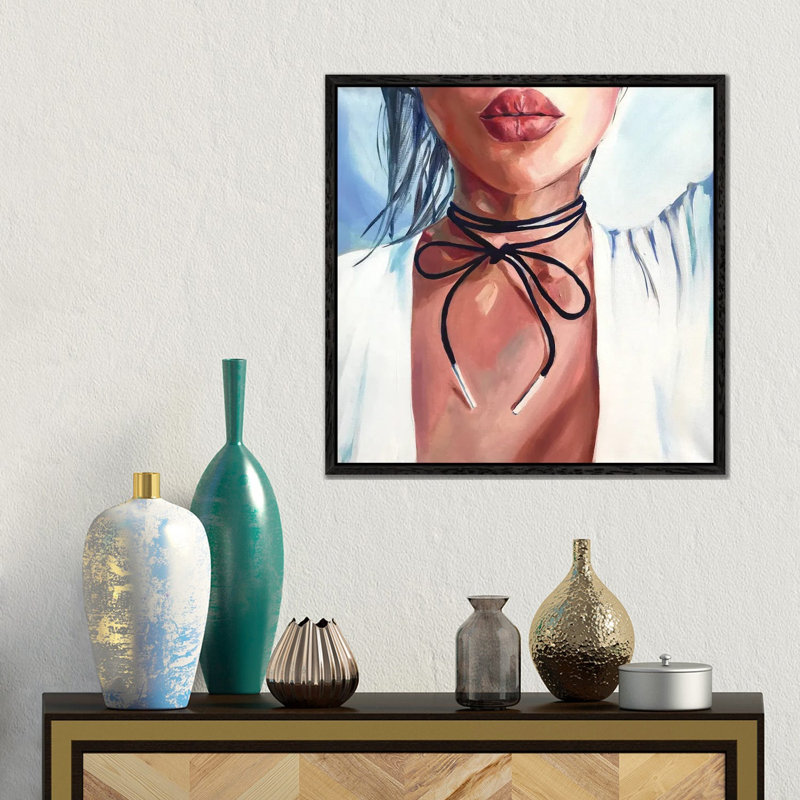 Tender 1 Piece Wall Art on Canvas, 45.72 cm H x 45.72 cm W, Black Framed