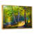 Toile avec cadre flottant or