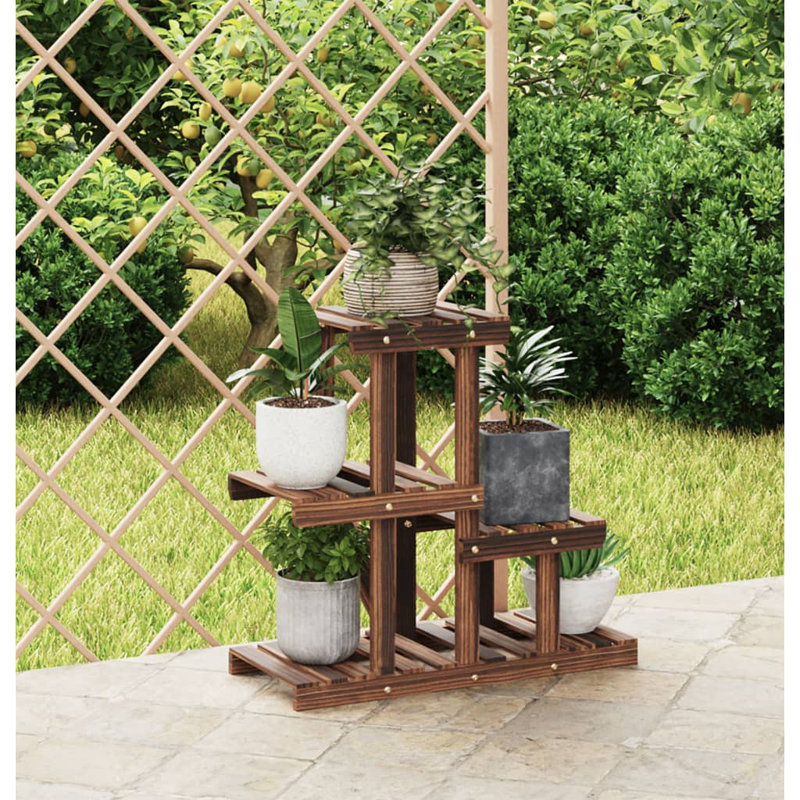 Natasa Plant Stand, Carbonized Brown