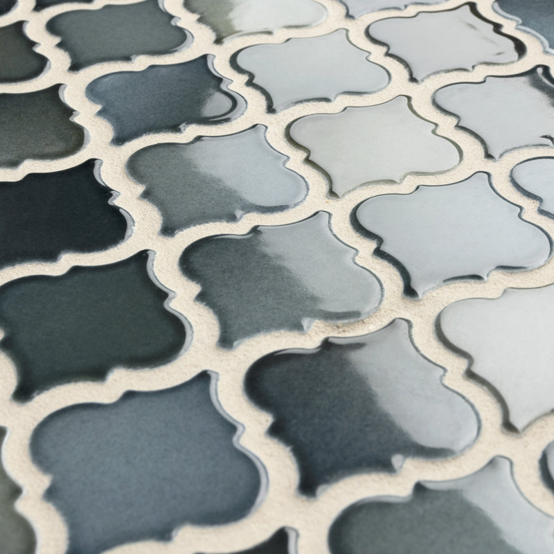 Hudson Tangier Atlantis 12-3/8" x 12-3/8" Porcelain Mosaic Floor and Wall Tile