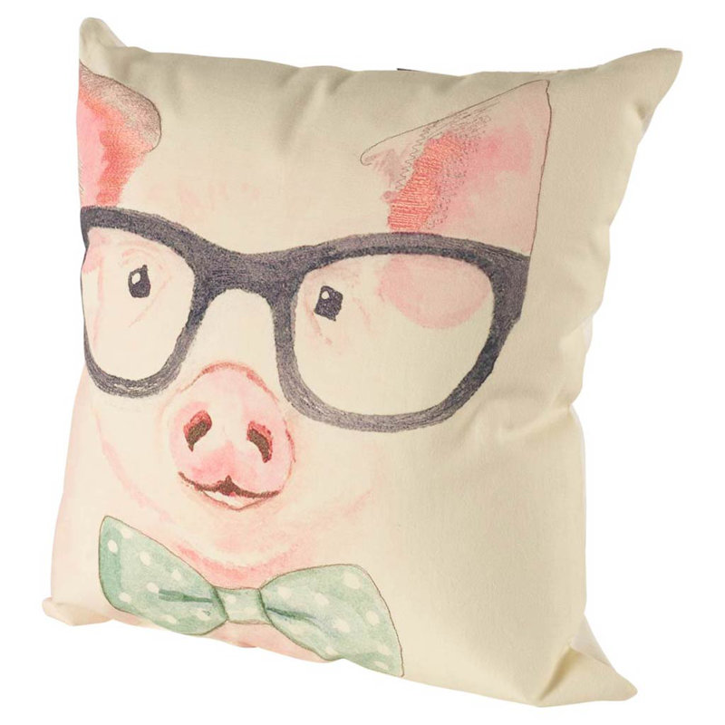 Gunther Animal Print Linen Reversible Pillow Cover