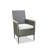4-Piece All-Weather Gray Rattan Patio Dining Chair-1153412708
