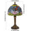 Lampe de table style libellule Tiffany, lampe décorative vitrail H 14,2 po avec ampoule E26