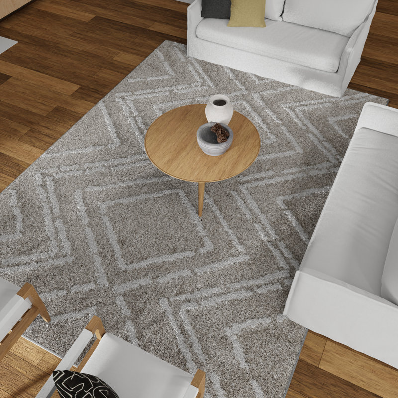 Hinnerich Performance Geometric Indoor Rug, Rectangle 2' x 3'