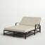 Double chaise longue inclinable 72 po avec coussins Mulcahey Sunbrella-791808011