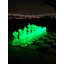 25" Tall Light-Up Giant Chess Set - Day/Night Set - White Side Illuminates Green