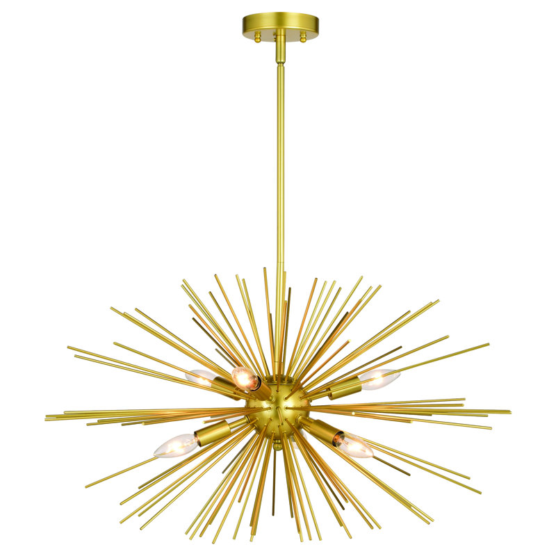 6 - Light Dimmable Sputnik Sphere Chandelier
