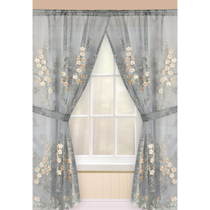 Celester Window Curtain, Gray