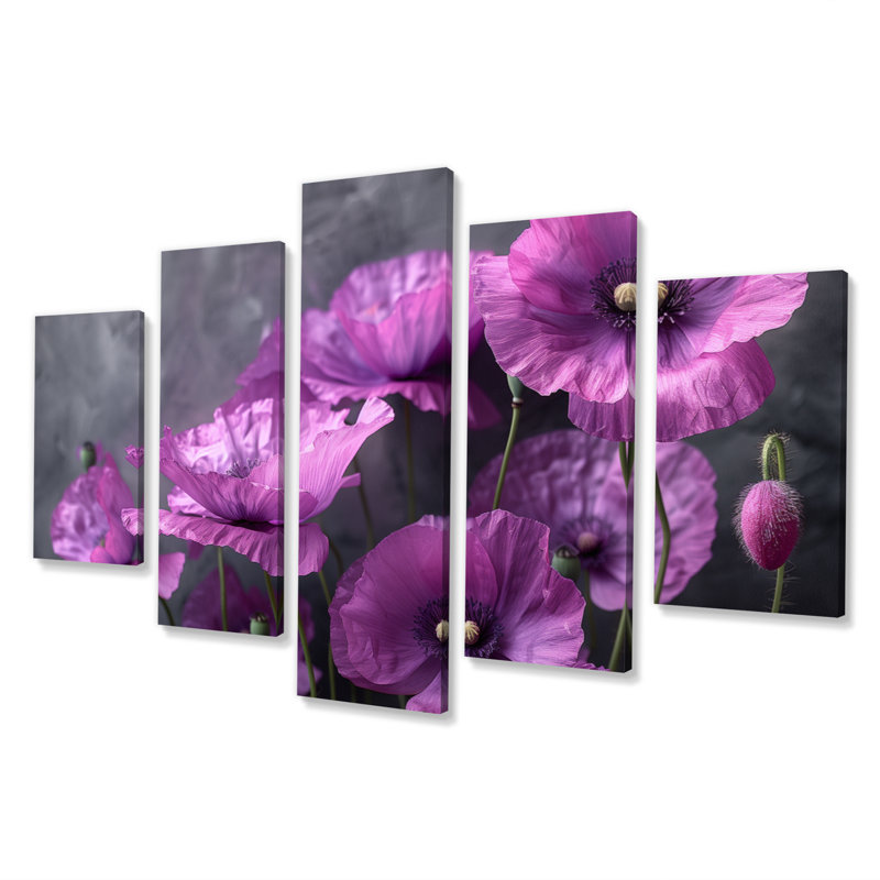Viraj - Poppies Wall Art Print Set