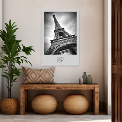 «Eiffel Tower Low Angle Abstract Contemporary City Art», art mural