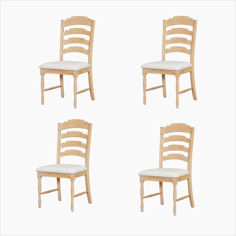 Ahjanay 19.3'' H Linen Upholstered Side Chair, Natural
