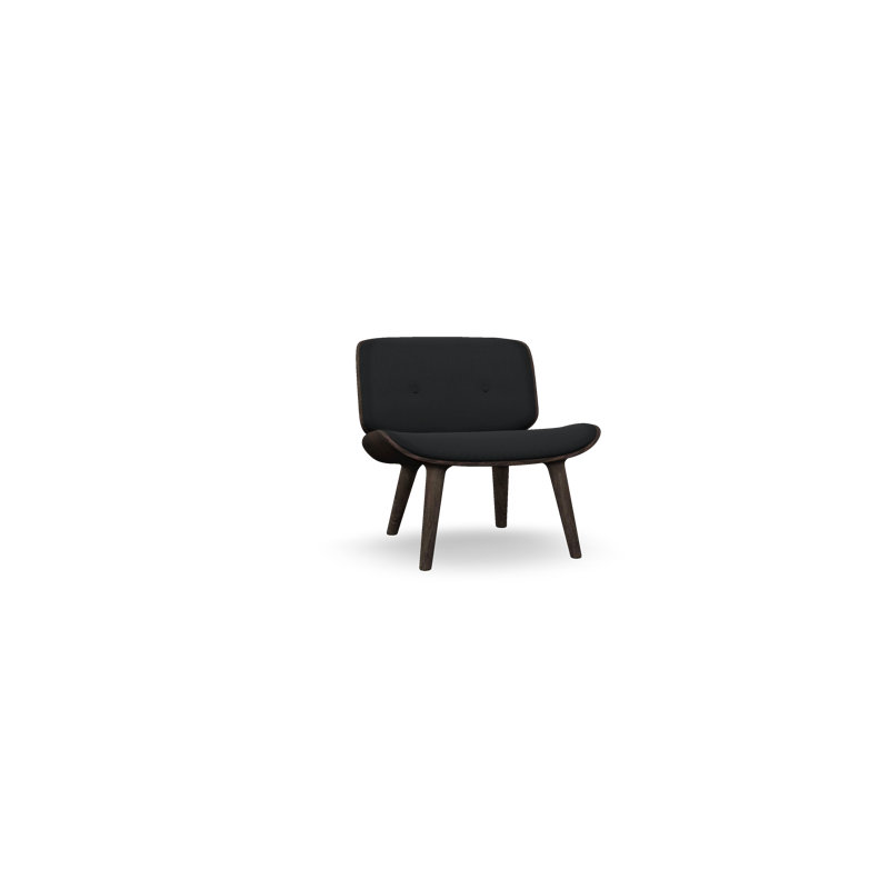 Nut Lounge Chair, Justo Bazalt, Wenge Oak