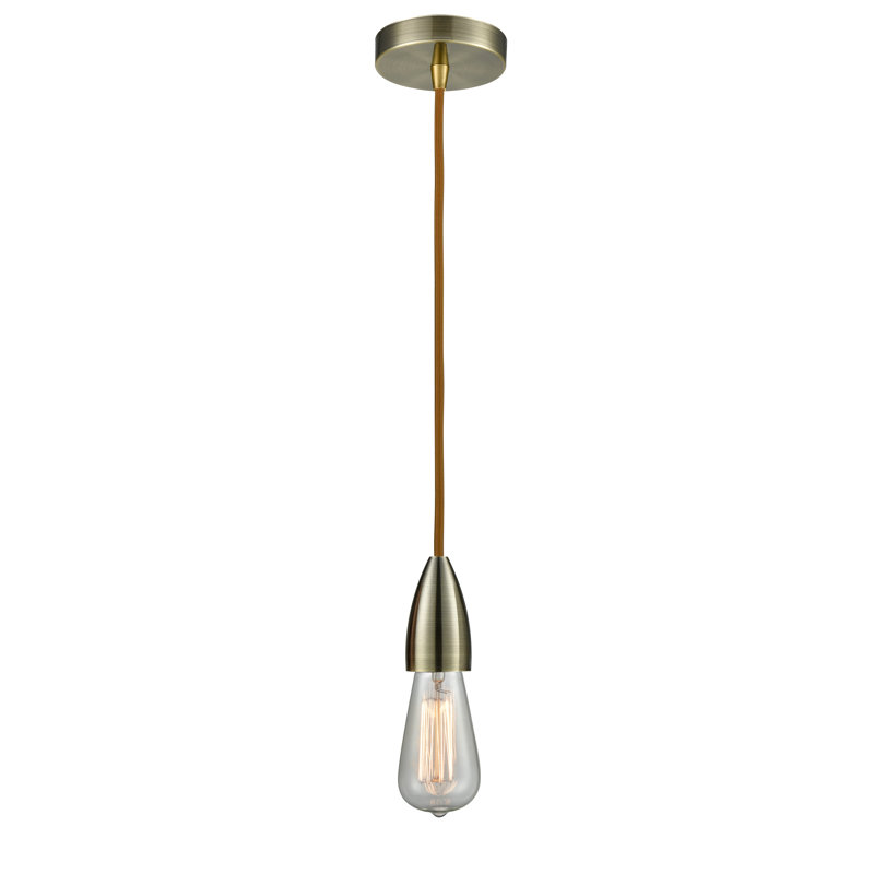 Cecile 1 - Light Single Pendant, Antique Brass/Copper