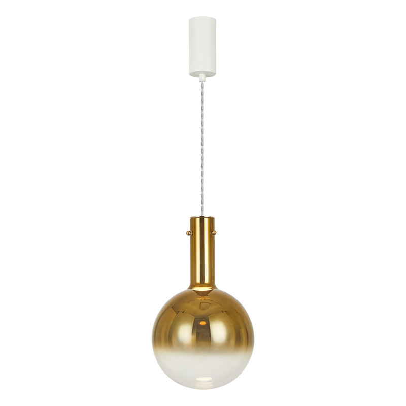 Toronto 1 - Light Sphere Pendant, White/Silver