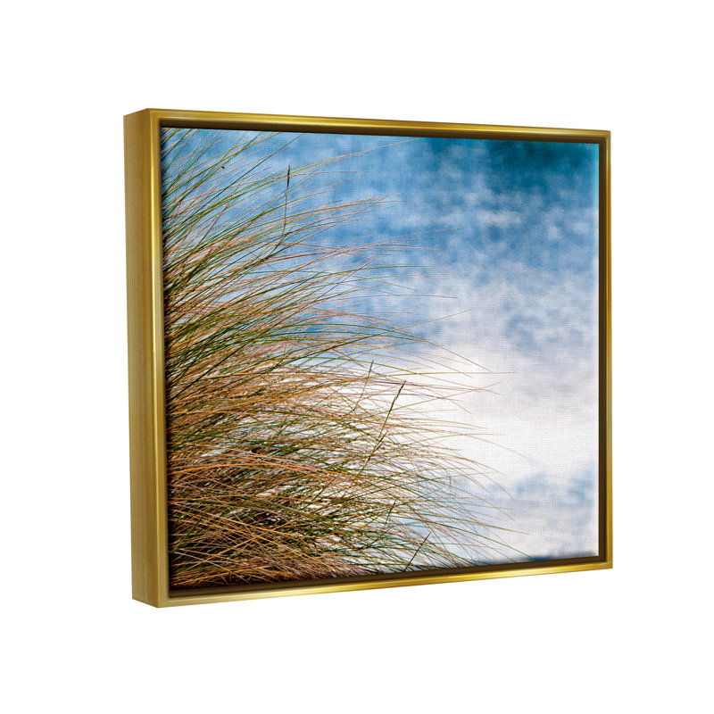 Photographie de gazon rosé Summer Beach - photographie sur toile à cadre flottant, H 17 po x l 21 po x P 1,7 po