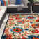 Bernia Floral Ivory/Red/Green Indoor/Outdoor Area Rug
