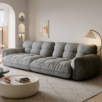 Coussin gris modulaire 100% polyester