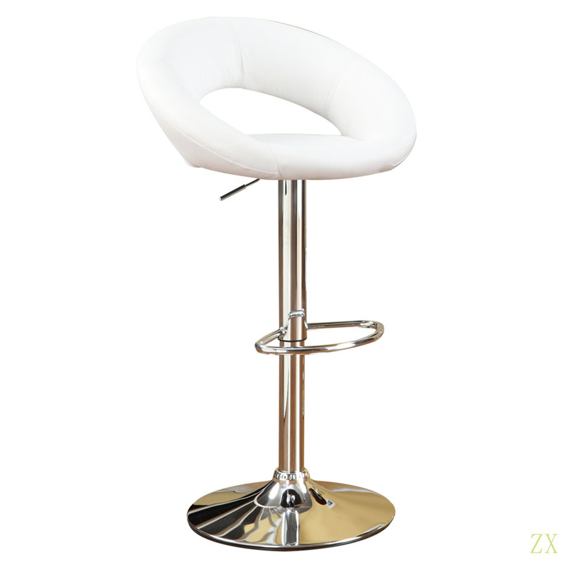 Ensemble de 2 tabourets de bar à hauteur ajustable revêtus de similicuir