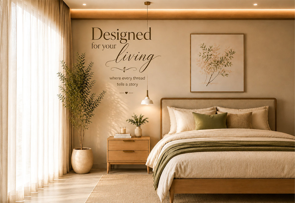 Designed for your living, where every thread tells a story