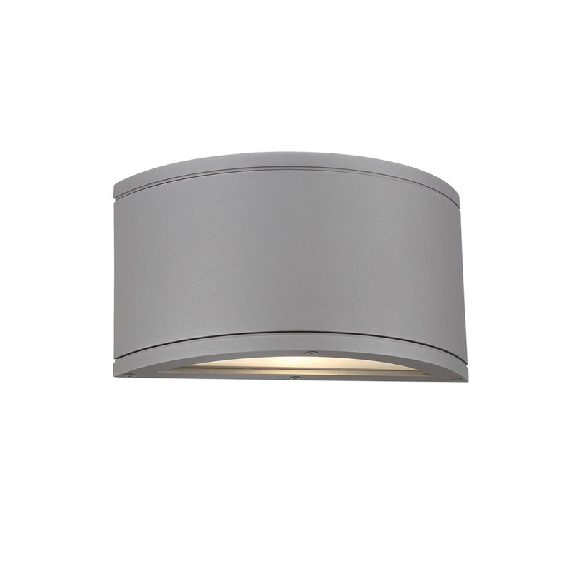 Plafonnier encastré d’extérieur 1 ampoule tubulaire, Graphite