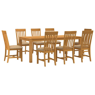 8 -Person Oak Solid Wood Dining Set