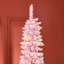  Arbre de Noël artificiel enneigé avec forme de crayon, branches, lumières DEL blanc chaud, ouverture automatique, arbre de Noël-183089175