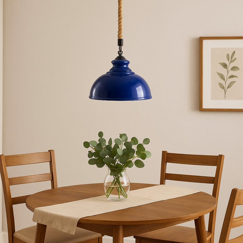 Julie 1 - Light Single Pendant, No, Navy Blue