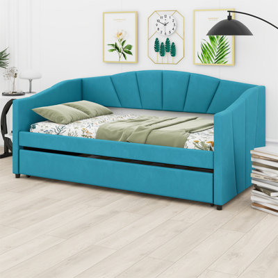 Upholstered Daybed Bed With Trundle Bed by Latitude Run