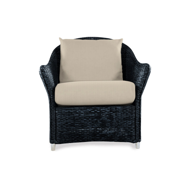 Weekend Retreat Outdoor Lounge Chair, Demo Oatmeal, Ebony
