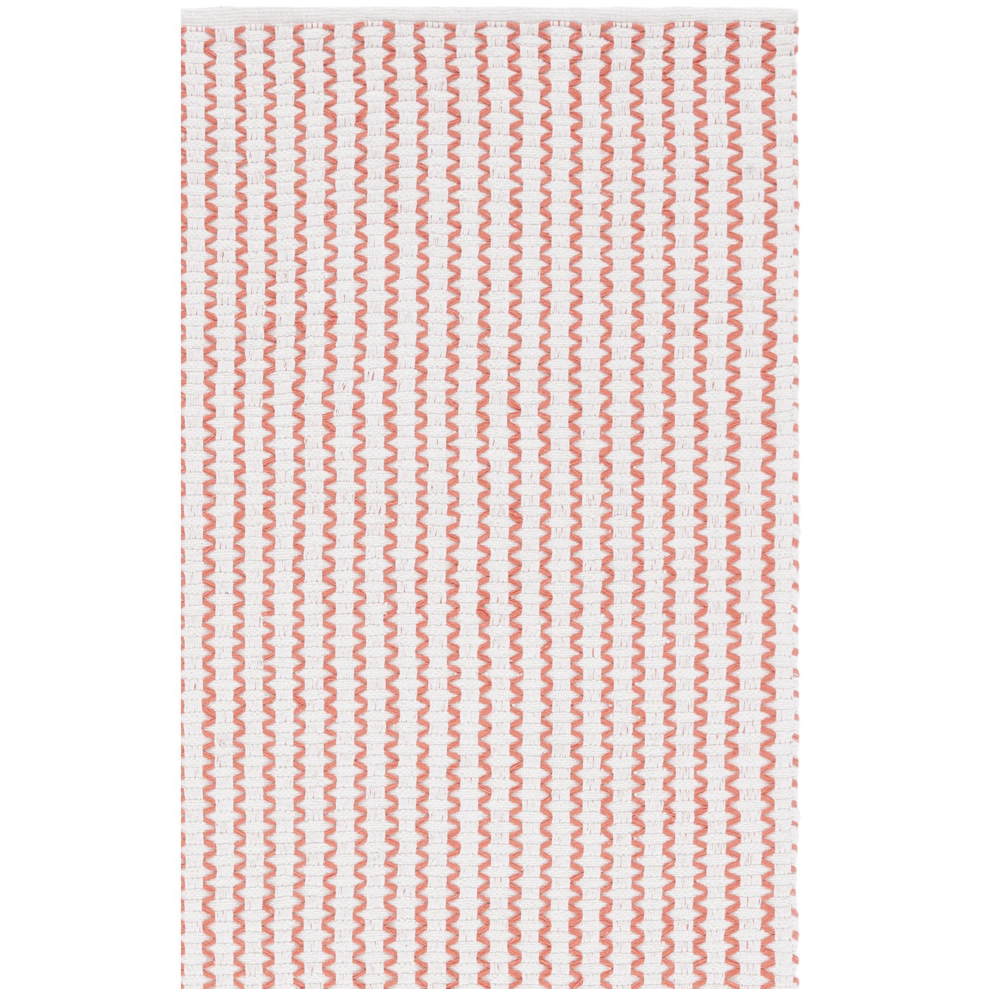 Cape Cod 451 Hand Woven Cotton Pile Chevron / Zig Zag Rug, Rectangle 3' x 5'