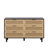 51.18" 6-Drawer Rattan Storage Cabinet with White Slides - for Bedroom & Living Room-1784137445