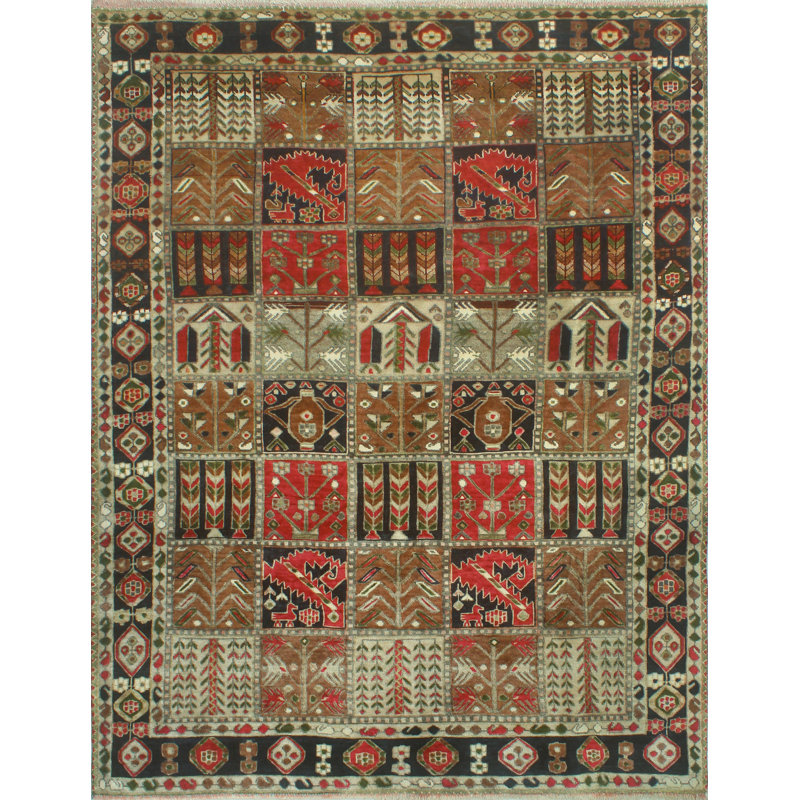 Tapis unique en laine 6 pi 10 po x 9 pi 6 po Fawaka 2022