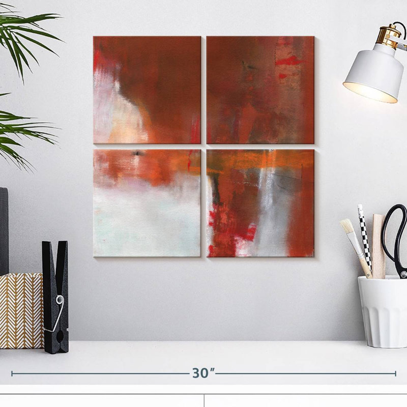Crimson, 18" H x 18" W