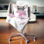 Mignon chiot avec un châle rose - coussin imprimé animal-29515961-29515964