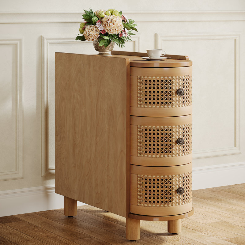 Table de bout en bois massif, Bois clair