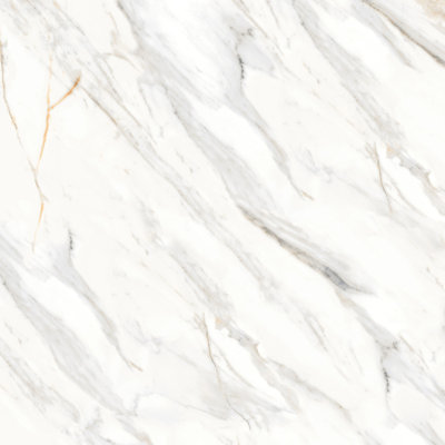 Shandar 48" x 48" Porcelain Marble Look Wall Floor Use Tile in Arezzo Bianco