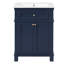 Armoire de salle de bain avec portes à fermeture douce et tablette réglable-129442959