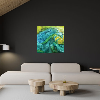 Impression de dauphins sur verre acrylique