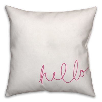 Hello Hello Throw Pillow