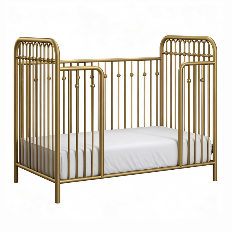 Barrière de lit en métal pour tout-petit, Doré