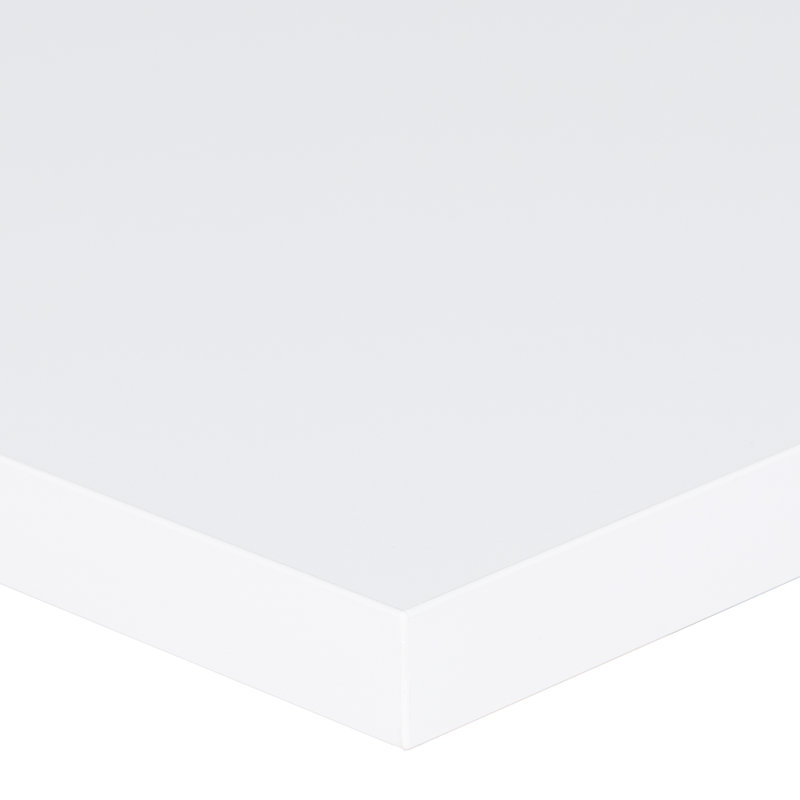 Midtown White 24x30" Rectangular Indoor Table top 2" Thickness, 2" H x 48" L x 30" W