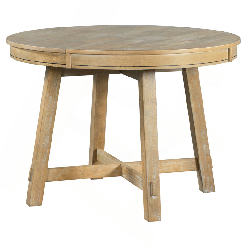 Table de salle à manger extensible Farmhouse, Bois naturel délavé
