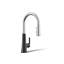 Tone Single Handle Pull Down Kitchen Sink Faucet with Three-Function Pull Down Sprayer-1818499655